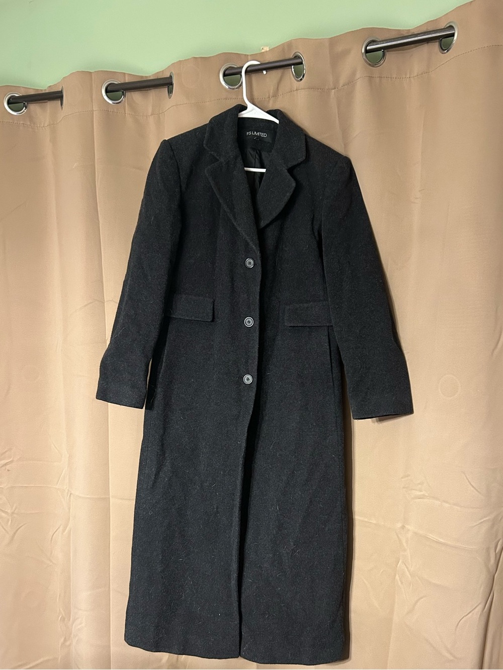 FS Limited dark gray wool coat. Size small
